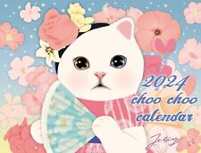 2024 Calendar choo choo CATS Japanese Jetoy Wall Hanging Monthly picture