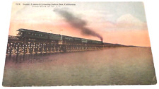 1907 SOUTHERN PACIFIC SUNSET LIMITED SALTON SEA UNUSED POST CARD picture
