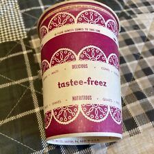 VINTAGE Wax Paper Cup tastee-freez Cup 1960s Ice Cream Cup Drive In Restaurant picture