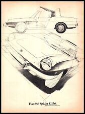 1969 Magazine Car Print Ad - FIAT 850 Spider A7 picture