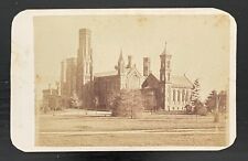 1860s SMITHSONIAN INSTITUTION BUILDING - ORIGINAL CDV PHOTOGRAPH picture