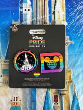 2024 Disney Parks Pride Collection Castle & Mickey Mouse Rainbow OE 2 Pin Set picture