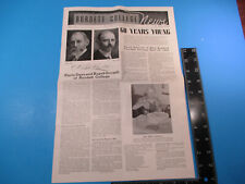 Vintage 1939 Burdett College News April Early Days & Rapid Growth 60 Years S9006 picture