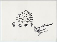 GLORIA JEAN CHILD ACTOR SIGNED AUTOGRAPH SKETCH MOVIES W.C. FIELDS CHRISTMAS picture