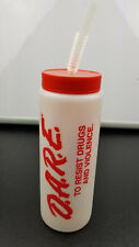 Vintage D. A. R. E Water Bottle DARE with Straw picture