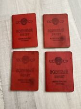 SET USSR SOVIET MILITARY, RED ARMY ID .ORIGINAL picture