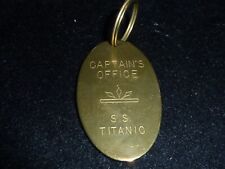 Titanic Keychain Captain's Office S.S. Titanic Brass Reproduction Lowell Sigmund picture
