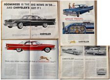 Vintage  1959 Chrysler Automobile Magazine Ads (3) &  Magazine Review picture