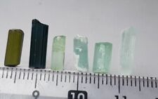 6 pcs 9Ct beautiful Natural Mix color tourmaline crystal from Afghanistan  picture