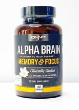 Onnit Labs Alpha Brain Memory & Focus Sealed 90 Capsules Caps Fresh MFG 11/20+ picture