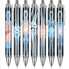 Set of 7 Radiology Human Anatomy Printed Ballpoint Pens-For Doctors+Rad Techs picture