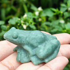 50g Natural Crystal Quartz Hand Carved  Exquisite Frog Crystal Reiki Healing 1PC picture
