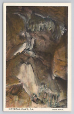 Postcard Crystal Cave Pennsylvania Eagle Rock c1920 picture