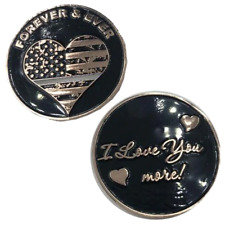 L-11 Thin Gray Line Heart I Love You More, rose gold flag Correctional Officer C picture