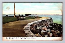 Bridgeport CT-Connecticut, Lookout Point Sea Side Park Souvenir Vintage Postcard picture