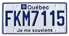 Quebec Canada License Plate JE ME SOUVIENS (RANDOM PLATE #) picture