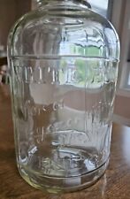 White House Vinegar Script Half Gallon Jar Glass Jug with Loop Handle picture