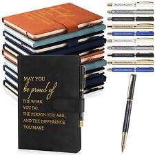 Kosiz 20 Pcs Inspirational A5 Leather Journal Notebook and Motivational Metal... picture