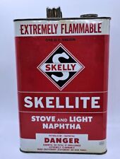 Rare Skelly Oil Company-SKELLITE One Gallon-Stove & Light Naphtha Gas Can-Empty picture