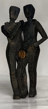 Collectible World Studios Bronze Color Sculpture “Friendship" 2003 Modern Art 8” picture