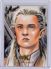 2022 Cryptozoic CZX Middle Earth Art Sketch LEGOLAS by Noval Hernawan 1/1 picture