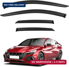 Rain Guards for 2021-2026 Hyundai Elantra, Out-Channel Window Visor Shields Vent picture