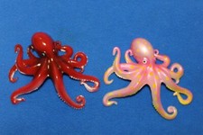 Marine Biology Teachers Aides Realistic Octopus Wall Hangings 4" each, O1s O6s picture