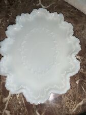 Antique Victorian Dithridge Milk Glass Vanity Tray Pin Dish Rose Pattern #183 picture