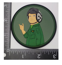 PILOT BOBBY GREEN  KING OF THE HILL HOOK & LOOP PVC PATCH picture