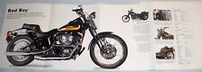 BAD BOY ~ Harley Davidson FXSTSB Motorcycle Bike Poster Print ~ CLOSE UP picture