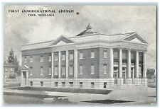 c1920's First Congregational Church Exterior York Nebraska NE Unposted Postcard picture
