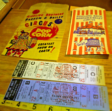vintage lot Ringling Bro Barnum & Bailey Circus tickets & bags  picture