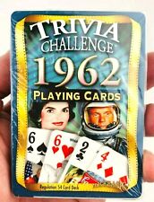 Flickback Year 1962 Trivia Challenge Playing Cards -  New Sealed  *K picture