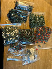 MASSIVE Estate Lot Vintage Christmas Mini Replacement Bulbs Push In Unused 800+ picture