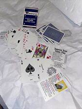 VINTAGE US PLAYING CARD COMPANY THE TREASURY BLUE POKER DECK USA M2805 full deck picture