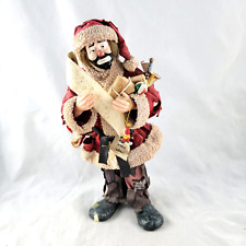 1990’s  Fabriche Santa Claus Emmit Kelly Clown Decoration picture