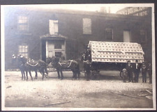 c1900 TOLEDO OH HORSE DRAWN BEER ALCHOL WAGON AMERICAN EXPRESS  PHOTOGRAPH Z5006 picture