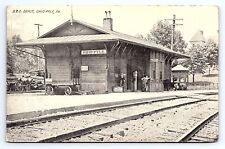 Postcard B & O Railroad Train Depot Ohiopyle Pennsylvania c.1912 picture