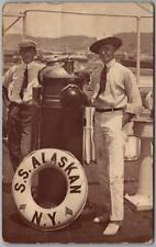 c1910s U.S.S. ALASKAN RPPC Real Photo Postcard American-Hawaiian Steamship Co. picture