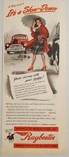 1947 Print Ad Raybestos-Manhattan Brake Linings for Cars Lady Bridgeport,CT picture