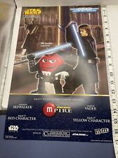 NOS Star Wars M&M’s Revenge of the Sith Promo Poster 2 Sided 2005 17x11” Mpire picture