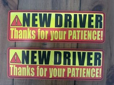 2PCS - New Driver Magnets - Please Be Patient New Driver Stickers Magnetic picture