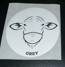 OBEY SHEEPLE 🐑 Anti Mask 😷 Anti Tyranny 3 Inch Round Sticker  picture