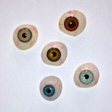Vintage Human Prosthetic Eye ~ Antique Artificial Mix Eye Set Of 5 Pcs. picture
