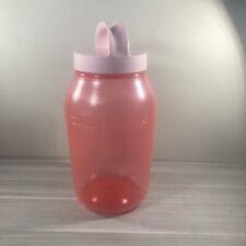 Tupperware Universal Jar 3L Pink Twist Off Lid w/ Handle New picture