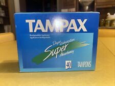 Vintage 1998 Tampax Tampons SUPER 1 pack of 40 -NOS- Movie Prop picture