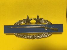 US ARMY COMBAT INFANTRY BADGE REGULATION SIZE 3RD AWARD 3 INCHES LONG  picture