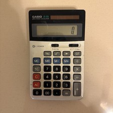 CASIO JS-20L Showa Hesei Retro Office Supplies Calculator, Made in Japan #801041 picture