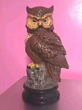 Vintage Byron Molds Owl Statue 12 Inches Hand Painted  picture