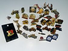 Mixed Lot Of 40 Vintage Enamel Pins Biker State Ford Hunting Police BMX Retro picture